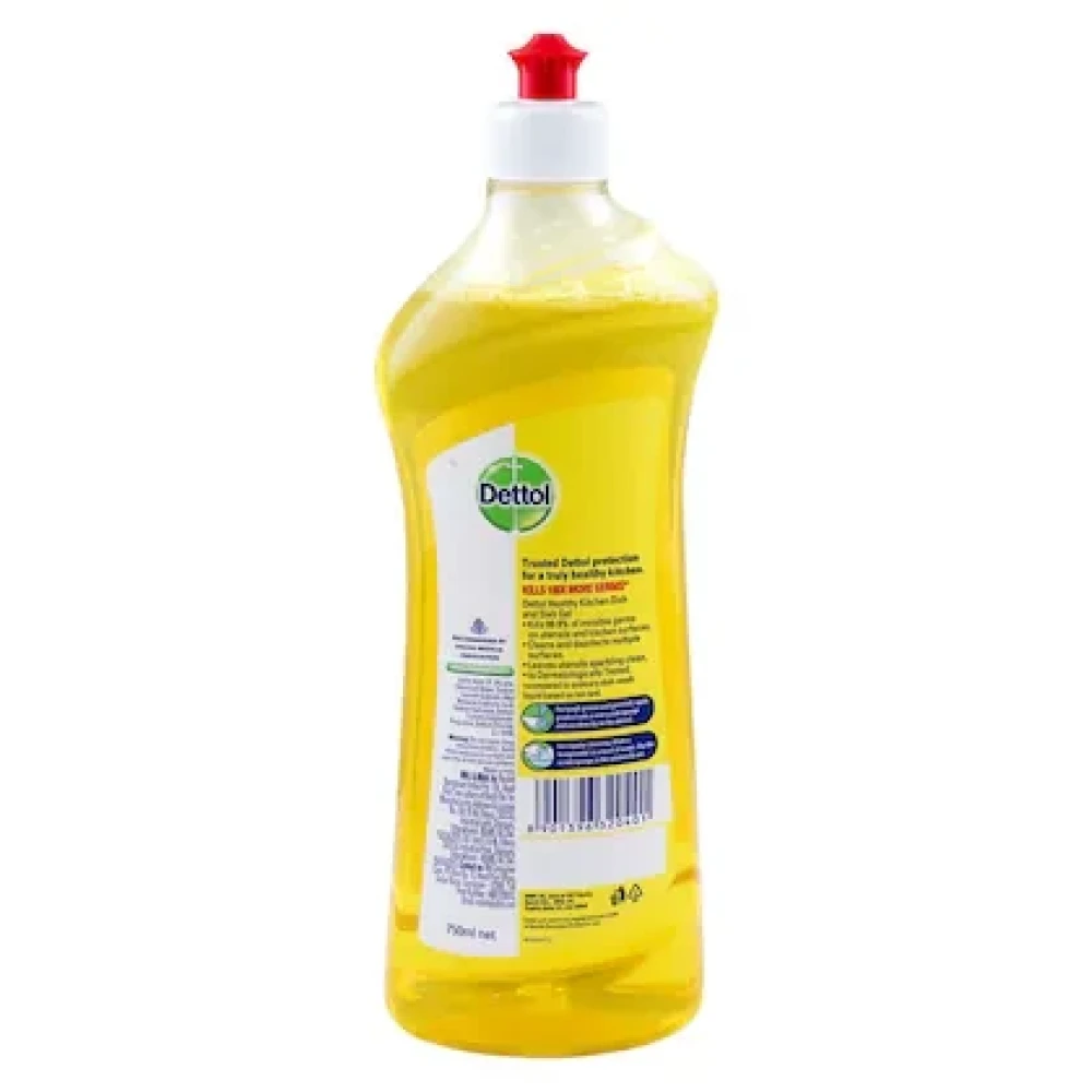 Dettol Healthy Kitchen Lemon Fresh Dish and Slab Gel 750 ml
