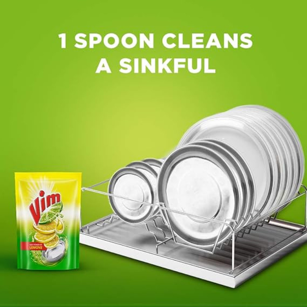 Vim Anti Smell DiswashLiquid Gel With Lemon Fragrances(125ml)