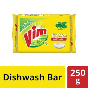 Vim Extra Anti Smell Pudina Dishwash Bar 250g