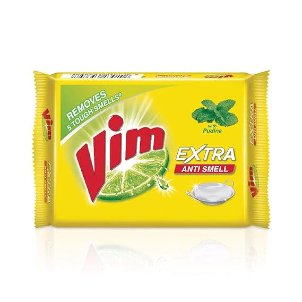 Vim Extra Anti Smell Pudina Dishwash Bar 250g