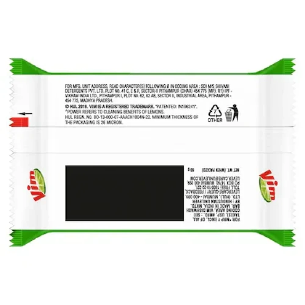 Vim Lemon Dishwash Bar 60 g