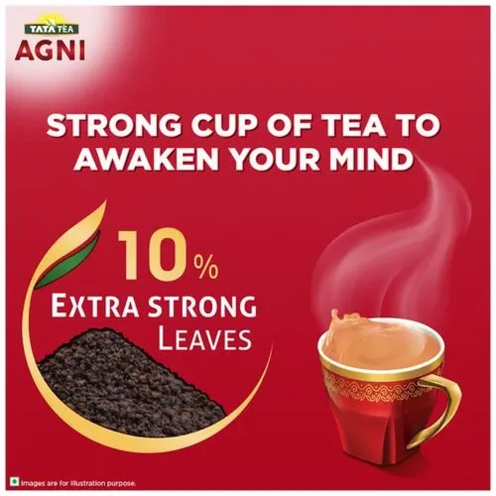 Tata Tea Agni Special Blend Tea - 10% Extra Strong Leaves, Perfect Aroma & Taste, 250 g Pack