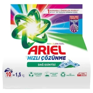 Ariel Powder Laundry Detergent Mountain Breeze Bright Colors 3kg