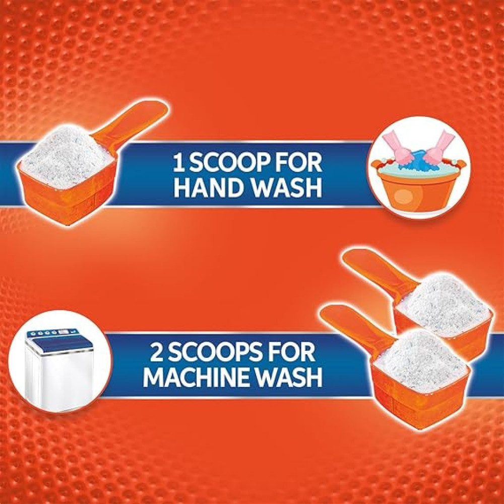 Tide Plus Double Power Detergent Washing Powder - 5 Kg + 1 Kg Free (Jasmine And Rose)