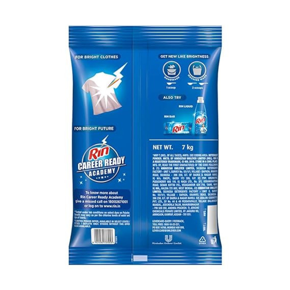 Rin Advanced Detergent Powder | 7 kg Pack