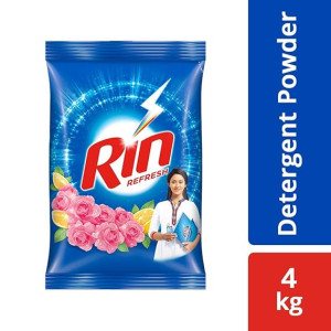 RIN Refresh Lemon & Rose Detergent Powder 4 Kg