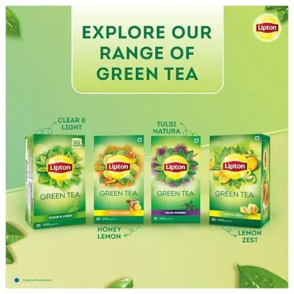 Lipton Clear & Light Green Tea Bags 25 pcs
