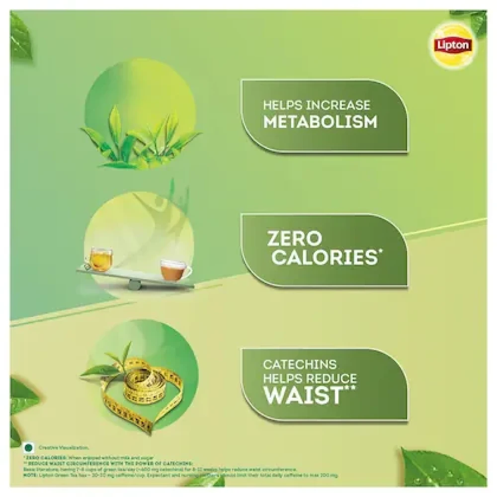 Lipton Lemon Zest Green Tea Bags (25 pcs)