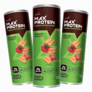 RiteBite Max Protein Spanish Tomato Protein Chips, Pack of 3 120g each