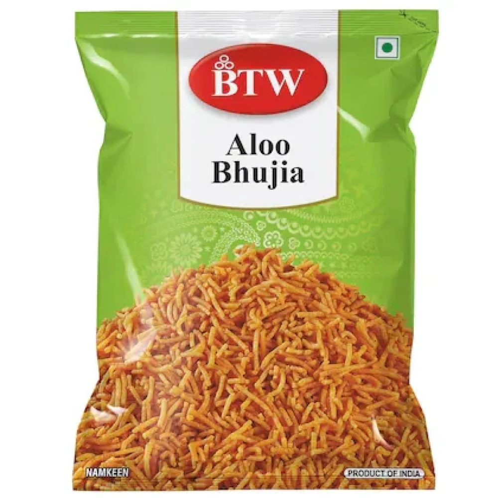 BTW Assorted Bhujia 700g (Garlic Bhujia 150g, Cheezy Bhujia 150g, Aloo Bhujia 200g, Bikaneri Bhujia 200g)