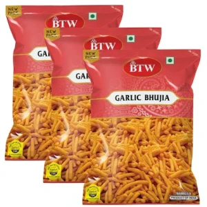 BTW Garlic Bhujia Namkeen 450g (150g X 3)