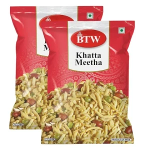 BTW Khatta Meetha Namkeen 400g (200g X 2)