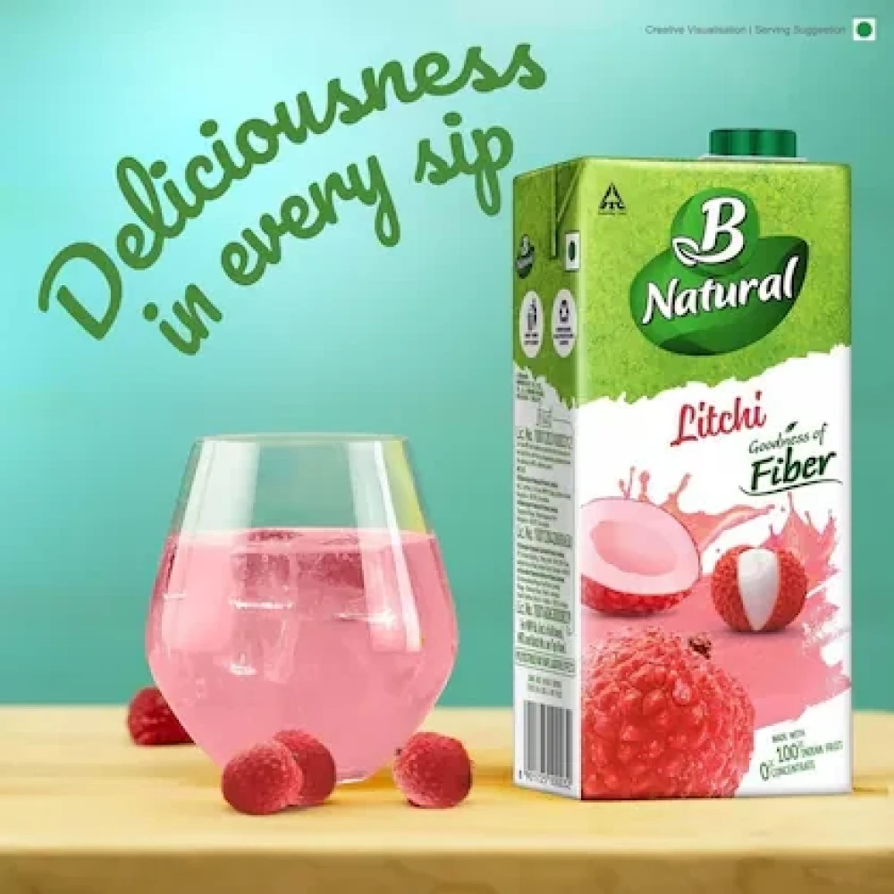 B Natural Litchi Juice 1 L