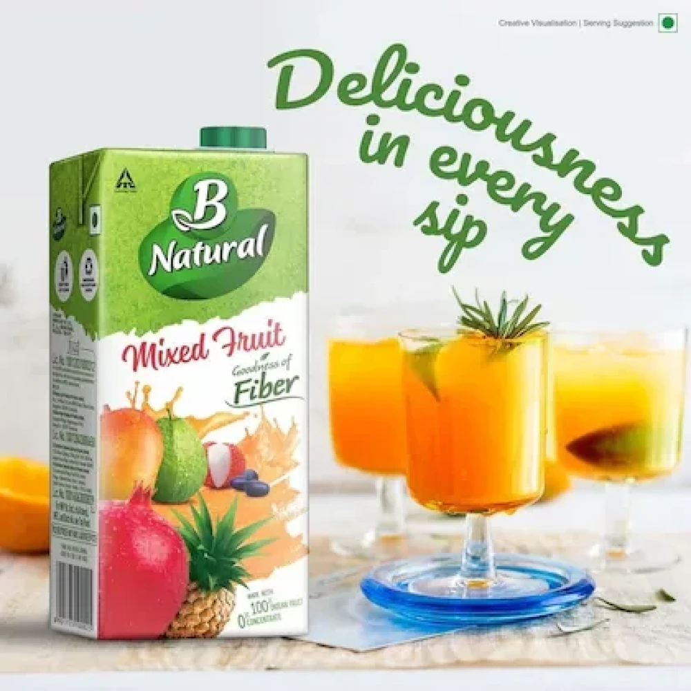 B Natural Mixed Fruit Juice 1 L