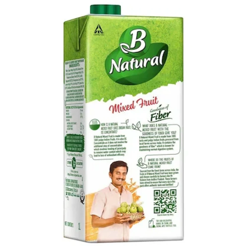 B Natural Mixed Fruit Juice 1 L