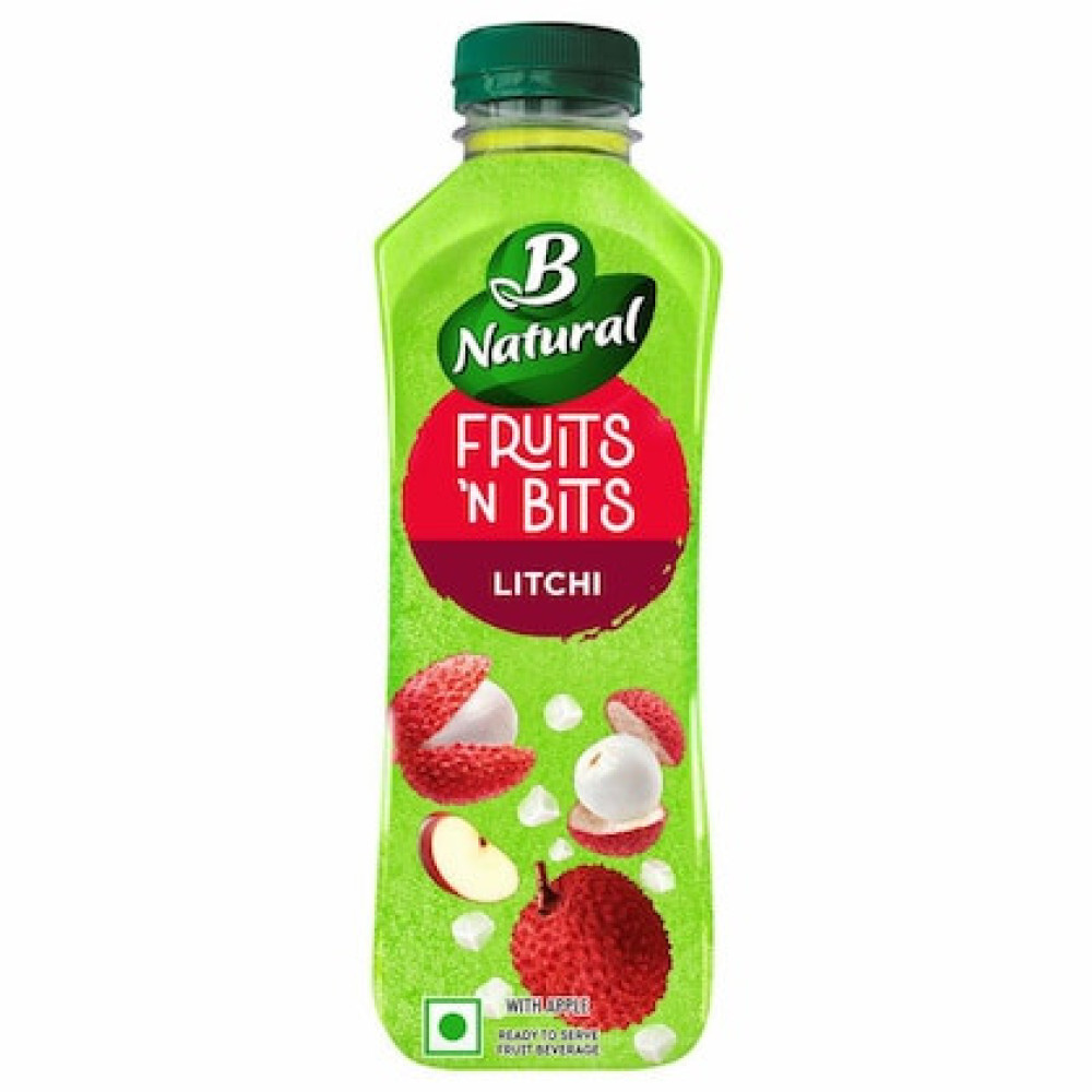 B Natural Fruits N Bits Litchi with Apple Drink 300 ml