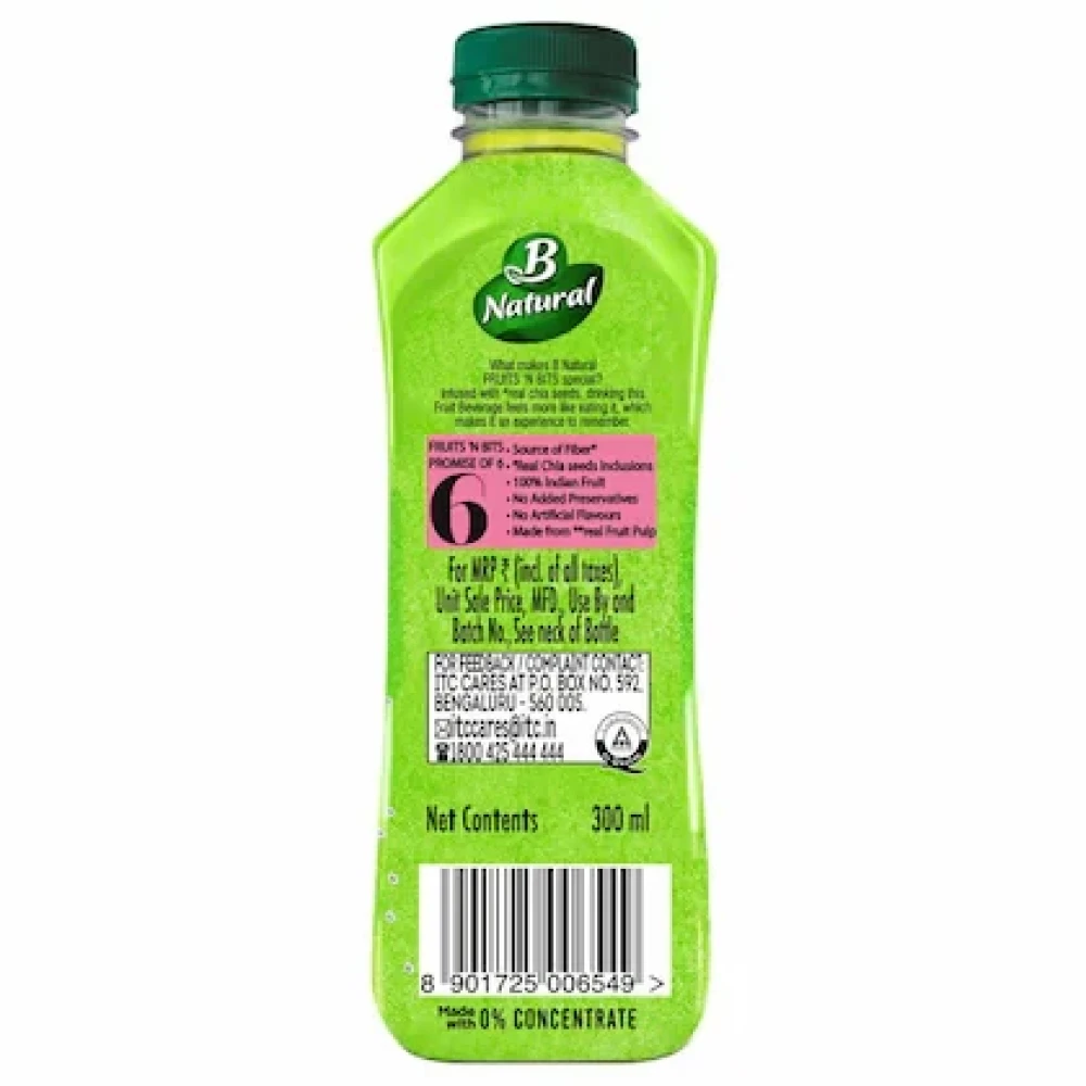 B Natural Fruits N Bits Guava Drink 300 ml