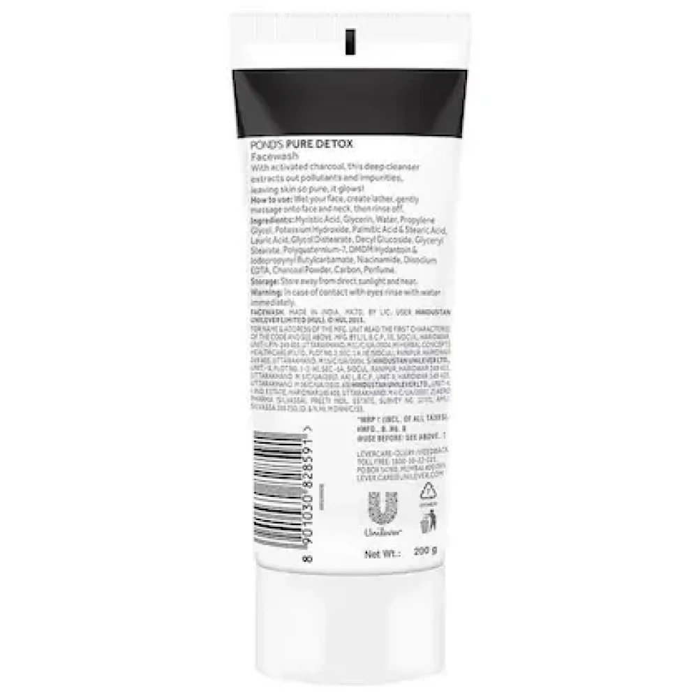 Pond's Pure Detox Anti Pollution Activated Charcoal Face Wash 200 g