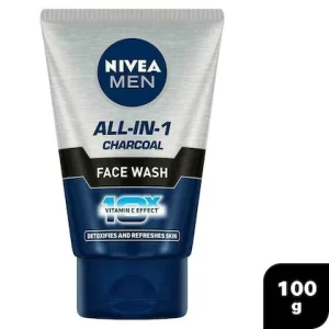 Nivea Men All-In-1 10X Vitamin C Charcoal Effect Face Wash 100 g