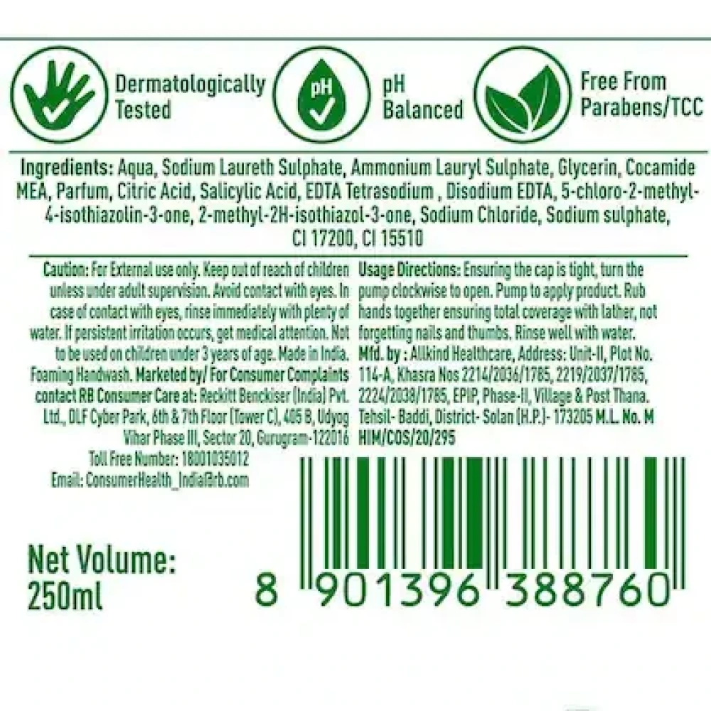 Dettol Strawberry Fragrance Foaming Hand Wash 250 ml