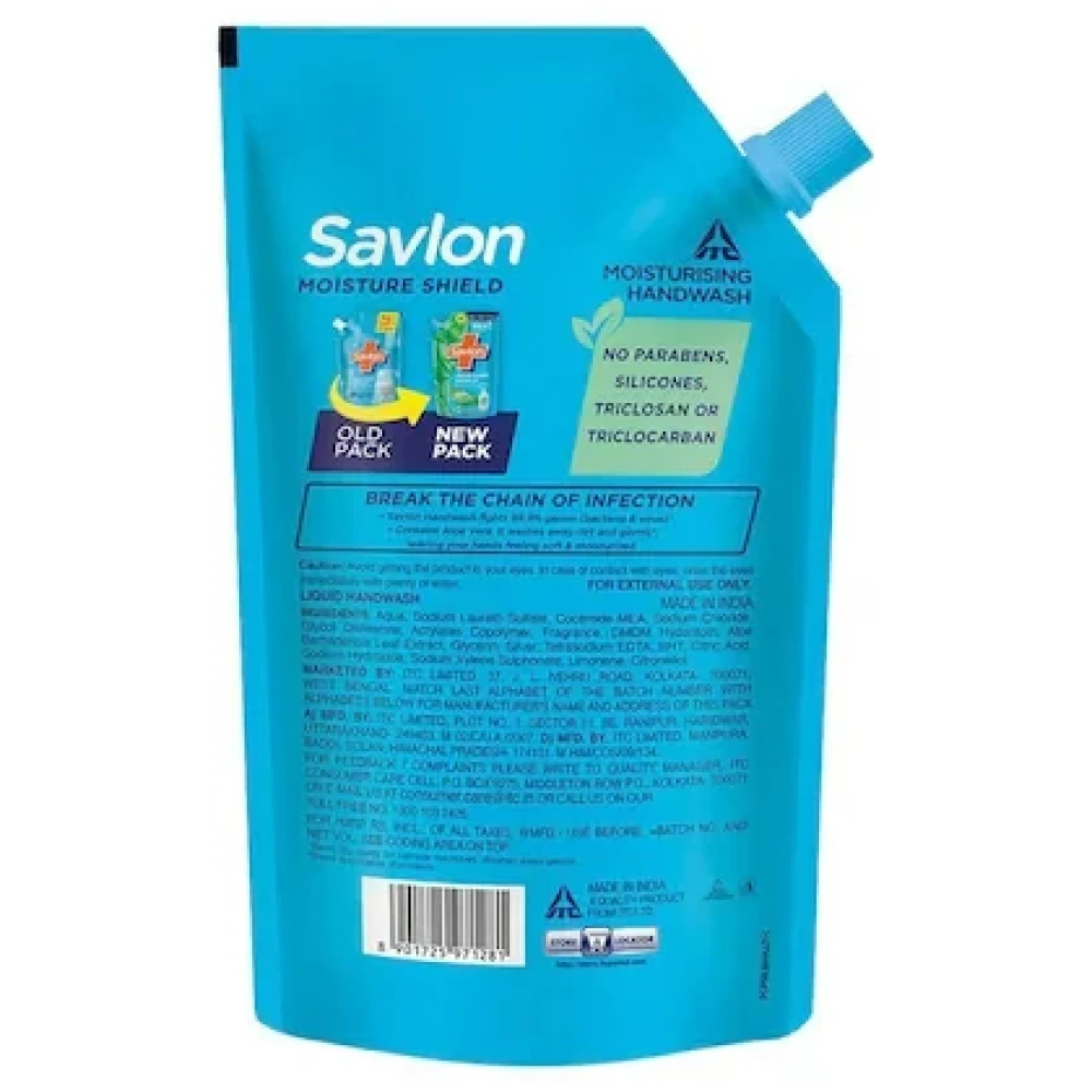 Savlon Moisture Shield Handwash Refill 675 ml (Buy 1 Get 1 Free)