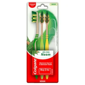 Colgate Zig Zag Neem Deep Cleaning (Medium) Toothbrush 3 pcs