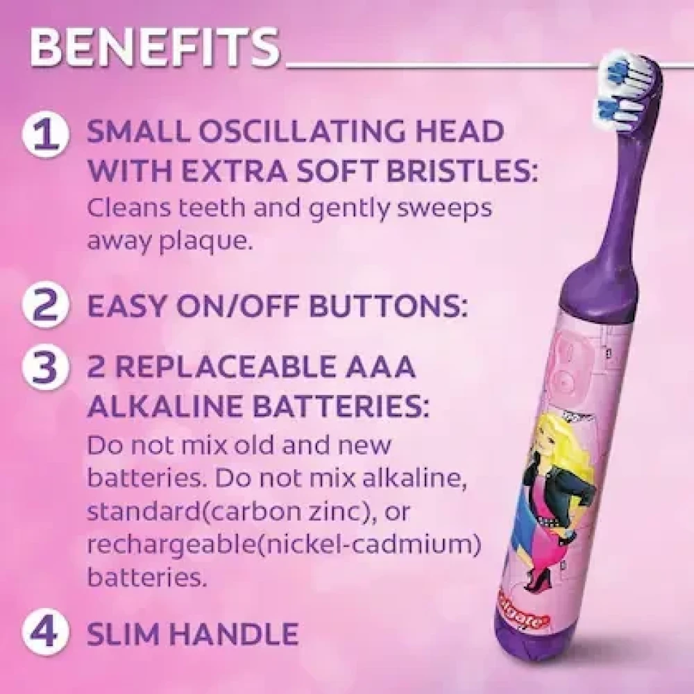 Colgate Assorted Barbie (Extra Soft) Electric Toothbrush