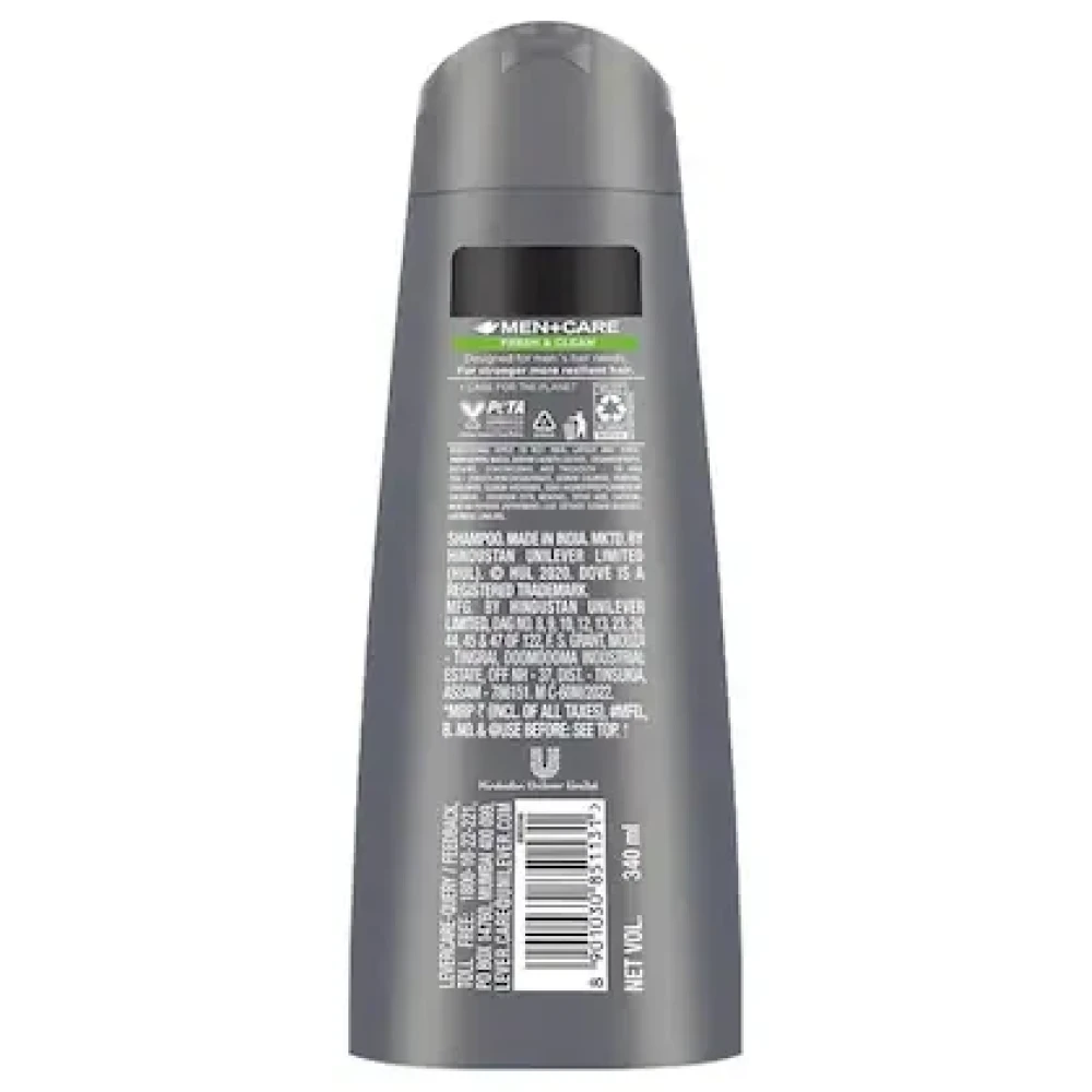 Dove Men+ Care Fresh & Clean 2 in 1 Shampoo+ Conditioner 340 ml