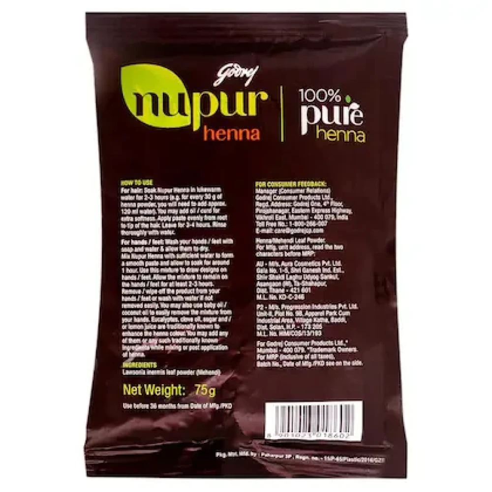 Godrej Nupur Pure Henna 75 g