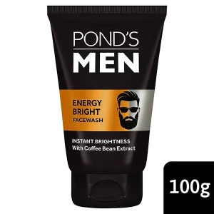 Pond's Men Energy Bright Anti - Dullness Facewash With Coffee Bean 100 gm